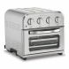 Cuisinart TOA-28 Compact AirFryer Toaster Oven Silver Bundle with 1 Year Extended Warranty and Deco Gear Microfiber Cleaning Cloth - 2