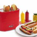 Elite Cuisine Americana by Elite 2 Slice Hot Dog Toaster, Red