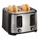 Hamilton Beach - 4-Slice Extra-Wide-Slot Toaster - Brushed Stainless Steel