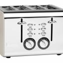 Haden Cotswold 4-Slice, Wide Slot Toaster with Browning Control, Cancel, and Defrost Settings in Putty Beige # 75011