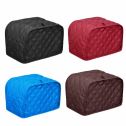 Polyester Red / Coffee / Black / Blue Toaster Protector Cover Two Slices Bread Machine Dustproof Cover Fits Most Standard 2 Slices Toasters, Machine Washable
