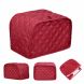 Polyester Red / Coffee / Black / Blue Toaster Protector Cover Two Slices Bread Machine Dustproof Cover Fits Most Standard 2 Slices Toasters, Machine Washable - 2