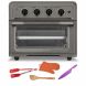 Cuisinart TOA-60BKS Air Fryer Toaster Oven, Black Stainless + Accessories Bundle - 0