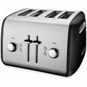 KitchenAid RKMT4115OB Toaster with Manual High-Lift Lever, Onyx Black (Certified Refurbished)