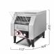 VEVOR 1350W Commercial Conveyor Toaster 150PCs/Hour 110V Heavy Duty Stainless Steel - 1