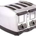 Hamilton Beach 4 Slice Extra-Wide Slot Commercial Toaster, Chrome, 120 Volts