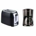 Brentwood Appliances TS-292B 2-Slice Cool-Touch Toaster with Extra-Wide Slots (Black & Stainless Steel) and TS-218B 12-Cup Coffee Maker (Black; Digital) Bundle