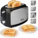 CucinaPro Toast On! Extra-Wide 2-Slot Impression Toaster - Customize Your Toast with 4 Interchangeable Design Plates - Make Breakfast Fun! - 0