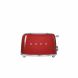 Smeg  Red Stainless Steel and Plastic 50s Style 2-slice Toaster - 0