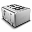 Cusimax Bakery Toaster 4 Slice Extra Wide Slot Toaster Stainless Steel Bagel Bread Toaster -CMST-160S