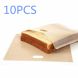 Jeobest Reusable Toaster Bags - Pocket Sandwich Toaster - Toaster Grilled Cheese Bags - 10PCS Non-stick Reusable Toaster Bags for Grilled Cheese Sandwiches Chicken (6.3 x 7.1 inch) MZ - 0