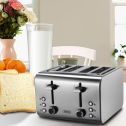 GEVI 4-Slice Stainless Steel Classic Toaster for Home Office