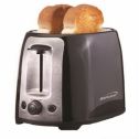 Brentwood 2 Slice Cool Touch Toaster ; White and Stainless Steel