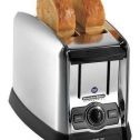 PROCTOR SILEX 22850 Toaster,Brushed Chrome,2 Slice