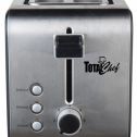 Total Chef TCT02 2-Slice Stainless Steel Toaster with Adjustable Browning Controls