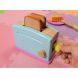 Wooden Toaster Toy - 9-Piece Pretend Play Kitchen Set Bread Butter Kids, Wood Play Food Children Playtime - 2