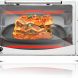 J-Jati Countertop oven, Convection oven, Countertop Toaster Oven Electric. Toast, Bake, and Broil. glass door, Thermostat in celcius, Non-stick tray, Indicator light, 800W, SK-12 (White) - 3