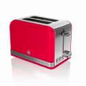 Swan Retro 2 Slice Toaster, ST19010RN, Red