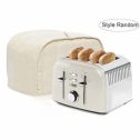 Toaster Cover, Messar Cotton Striped Bread Toaster Dust Cover Bakeware Protector for Four Slice Toaster Appliance and Dust and F