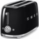 Smeg TSF02BLUS 4 Slice Toaster - Black - 1