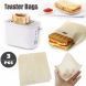 3Pcs Toaster Bags Reusable for Grilled Cheese Sandwich Non-Stick Heat Resistant - 0