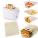 3Pcs Toaster Bags Reusable for Grilled Cheese Sandwich Non-Stick Heat Resistant - 2