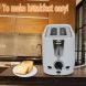 Large Capacity Toaster 2 Piece Automatic Toaster Home Breakfast Toaster - 0