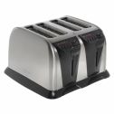 Hubert 4-Slice Toaster Wide Slot Stainless Steel Heavy Duty