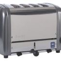 CADCO CTW-4M 13-1/2" 4-Slot Gray Toaster
