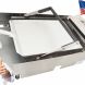 INTSUPERMAI Commercial Double Hamburger Baking Machine Layer Batch Bun Toaster Stainless Steel Timing Function - 0