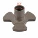 Kitchenware 2cm Height Plastic Microwave Oven Replacement Part Turntable Coupler - 3