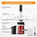 850W Power Juicer, Centrifugal Juicer Extractor Press Juicer Machine 3 Inch Wide Mouth 2-SPEED with LED Light, One Button Easy Clean Stainless Steel Juice Blender for Vegetables and Fruits, Red - 2