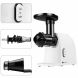Slow Masticating Juicer Machine - Household Low Speed Electric Cold Press Juice Extractor with Cleaning Brush, Juice Cup Pulp Container for High Nutrient Fruit and Vegetable Juice White - 2