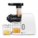 Slow Masticating Juicer Machine - Household Low Speed Electric Cold Press Juice Extractor with Cleaning Brush, Juice Cup Pulp Container for High Nutrient Fruit and Vegetable Juice White - 3