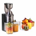 Masticating Juicer Machine - Slow Cold Press Juice Extractor Maker Electric Juicing Vertical Stand for Fruit, Vegetable, Greens, Wheat Grass & More with Big Cup & Juicing Bowl