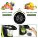 cirago juicer machines, slow masticating juicer extractor two speed adjustment, easy to clean, quiet motor, cold press juicer for vegetables and fruits, bpa-free - 2