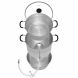 Aluminum Steam Juicer with Tempered Glass Lid VKP1148 - 1