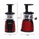 Tribest Slowstar Vertical Slow Juicer and Mincer SW-2000, Cold Press Masticating Juice Extractor in Red and Black - 1