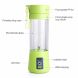 E-UNIONA Rechargeable Household Portable Mini Fruit Juice Extractor,USB Electric Safety Juicer Cup,Food Grade Pc+Food Grade Rubber Seal,400ML(Green) - 3