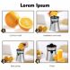 400ml Electric Juicer for Grapefruit Orange Lemon Lime Juice Easy to and Portable - 3