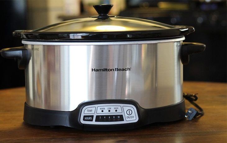 Hamilton Beach 7 Qt. Programmable Stainless Steel Slow Cooker with