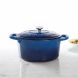 Crock Pot Artisan 7 Quart Round Cast Iron Dutch Oven in Sapphire Blue - 0