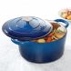 Crock Pot Artisan 7 Quart Round Cast Iron Dutch Oven in Sapphire Blue - 1