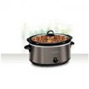 Crock Pot 6qt Manual Slow Cooker - Black/Stainless Steel