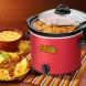 Taco Tuesday TTRDP2RD 2-Quart Fiesta Slow Cooker With Tempered Glass Lid, Cool-Touch Handles, Removable Round Ceramic Pot - 1