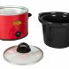 Taco Tuesday TTRDP2RD 2-Quart Fiesta Slow Cooker With Tempered Glass Lid, Cool-Touch Handles, Removable Round Ceramic Pot - 2