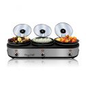 MegaChef (MC-1203) Triple 2.5 Quart Slow Cooker and Buffet Server