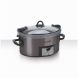 Crock Pot 7qt Cook & Carry Programmable Slow Cooker - Black Stainless Steel - 0