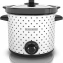 black & decker sc1004d slow cooker, 4 quart, black/white, 1,