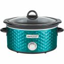 BrentwoodÂ® Appliances 4.5-quart Scallop Pattern Slow Cooker (blue)